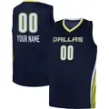 Youth Custom ＃00 Explorer Edition Victory Navy Dallas Wings 2021 Jersey