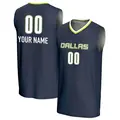 Youth Custom ＃00 Replica Navy Dallas Wings Lightweight Jersey