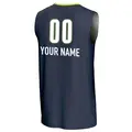 Youth Custom ＃00 Replica Navy Dallas Wings Lightweight Jersey