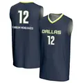Youth Dulcy Fankam Mendjiadeu ＃12 Replica Navy Dallas Wings Lightweight Jersey