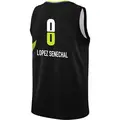 Youth Lou Lopez Senechal ＃8 Rebel Edition Victory Black Dallas Wings 2023 Jersey