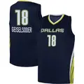 Youth Luisa Geiselsoder ＃18 Explorer Edition Victory Navy Dallas Wings 2021 Jersey