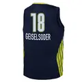 Youth Luisa Geiselsoder ＃18 Explorer Edition Victory Navy Dallas Wings 2021 Jersey