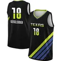 Youth Luisa Geiselsoder ＃18 Rebel Edition Victory Black Dallas Wings 2023 Jersey