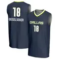 Youth Luisa Geiselsoder ＃18 Replica Navy Dallas Wings Lightweight Jersey