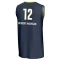 Youth Mikiah Herbert Harrigan ＃12 Replica Navy Dallas Wings Lightweight Jersey