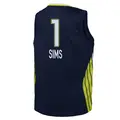 Youth Odyssey Sims ＃1 Explorer Edition Victory Navy Dallas Wings 2021 Jersey