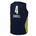Youth Serena Sundell ＃4 Explorer Edition Victory Navy Dallas Wings 2021 Jersey
