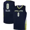 Youth Shyanne Sellers ＃0 Explorer Edition Victory Navy Dallas Wings 2021 Jersey