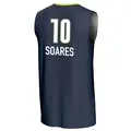Youth Stephanie Soares ＃10 Replica Navy Dallas Wings Lightweight Jersey