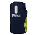 Youth Zee Spearman ＃0 Explorer Edition Victory Navy Dallas Wings 2021 Jersey